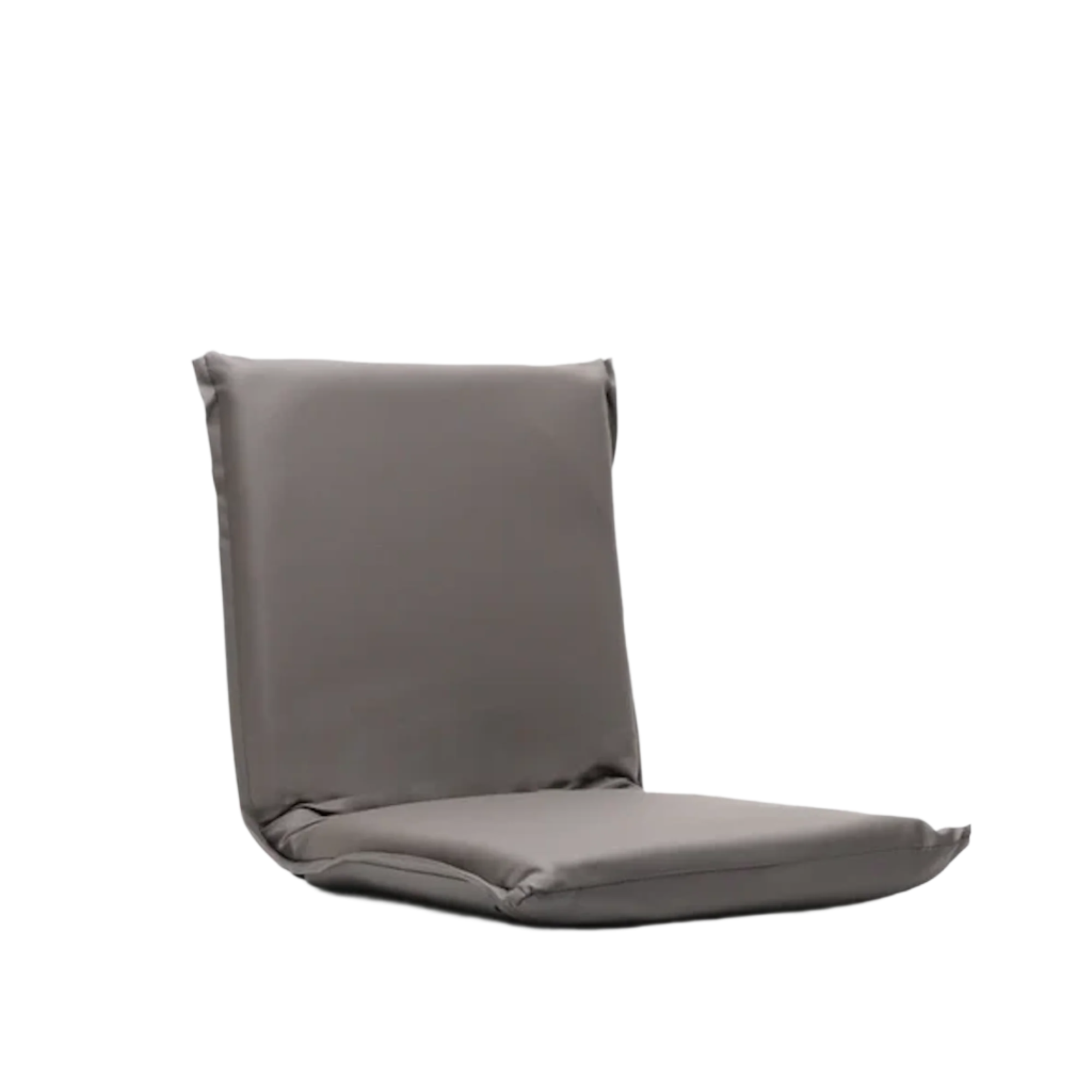 b, halfmoon Vegan Meditation Chair Grey unfolded